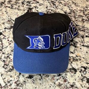 Vintage Duke Blue Devils 90s Wrap around design snap back hat NCAA